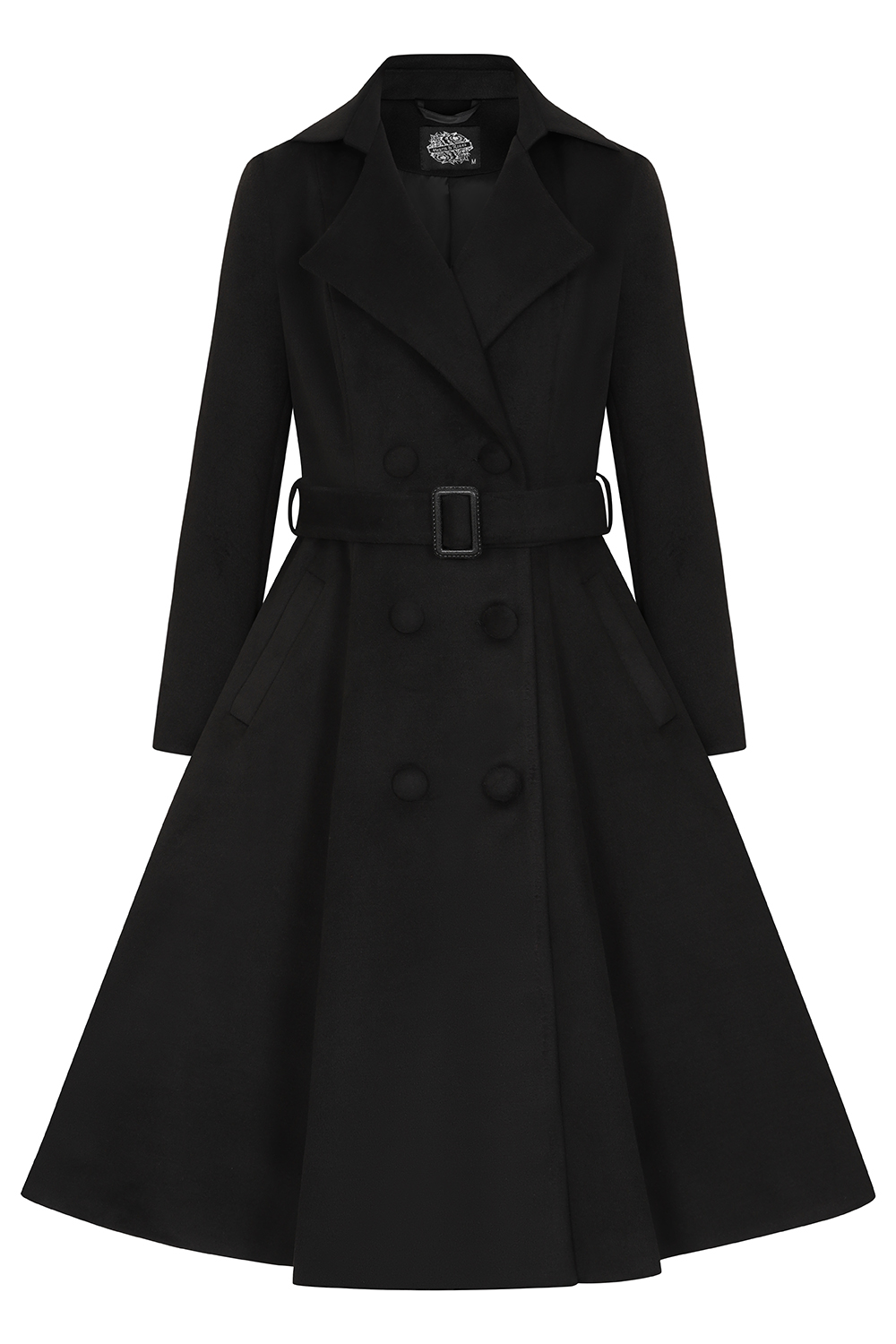 Imogen Swing Coat in Black